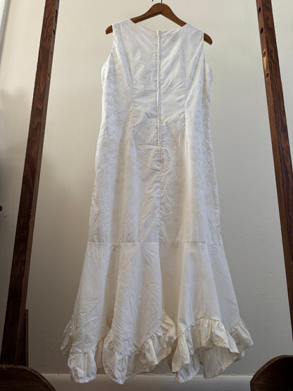 Vintage Hilo Hatties Hawaiian Dress in Ivory