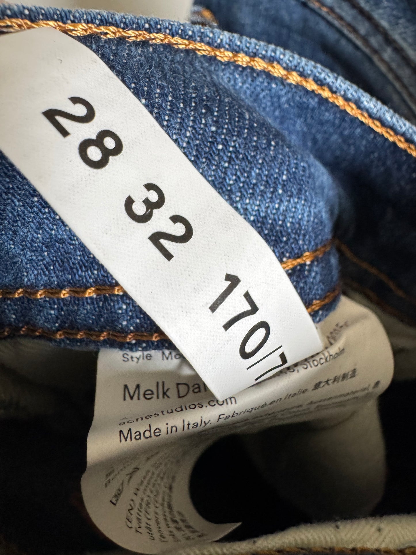 Reclaimed Acne Studio Straight Leg Jeans