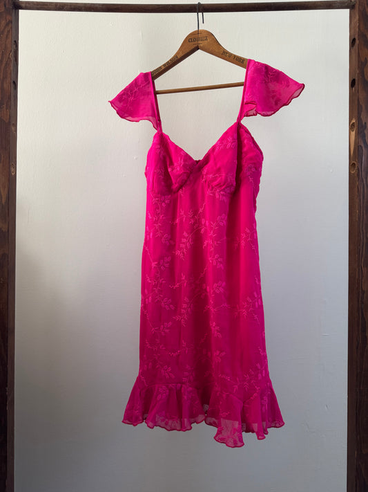 Reclaimed Betsy Johnson Mini Floral Dress