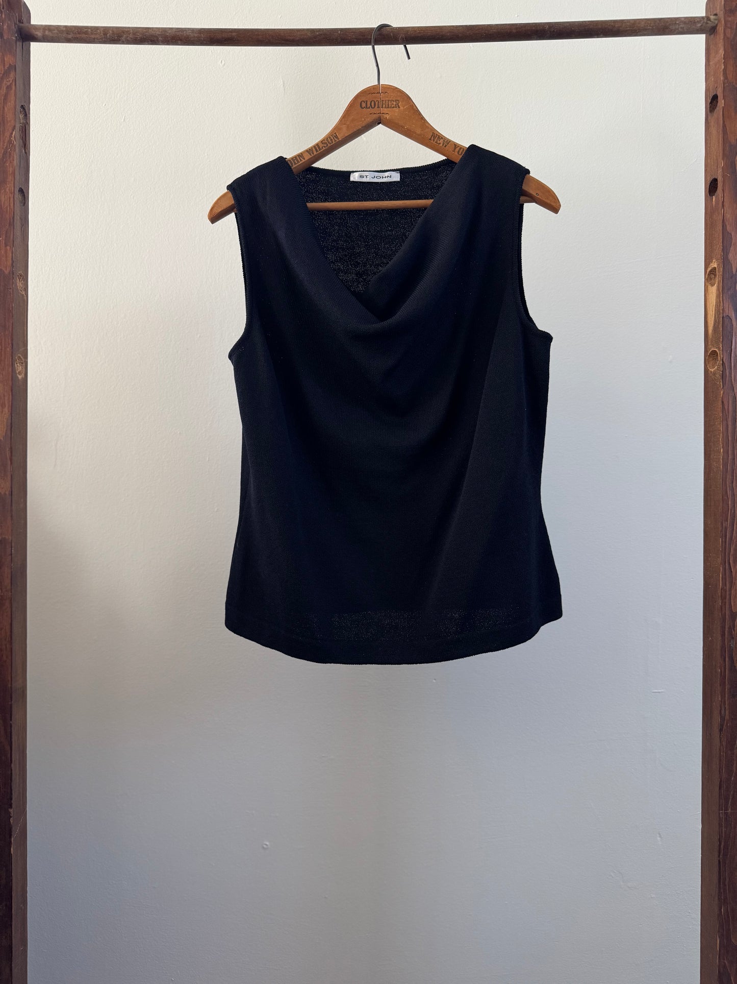 Vintage St. John Knit Tank in Black