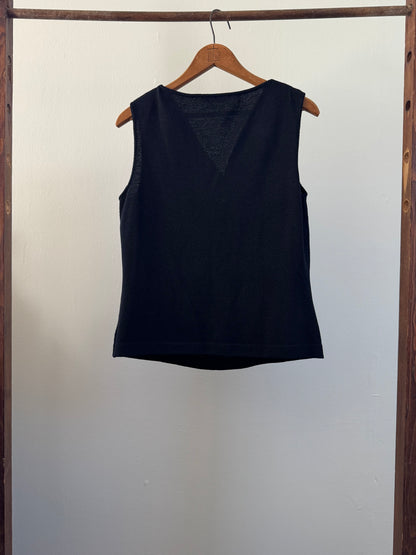 Vintage St. John Knit Tank in Black
