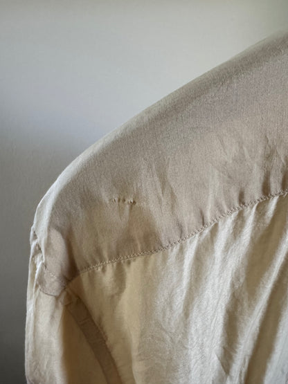 Reclaimed Ralph Lauren Cotton/Silk Safari Button Down in Sand