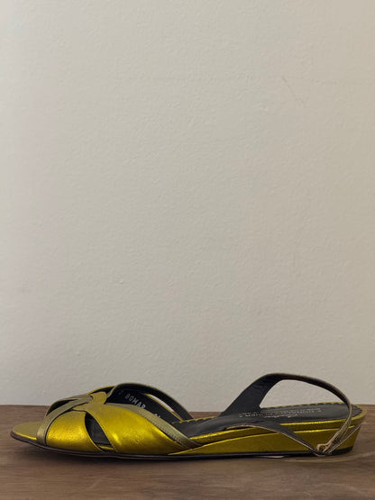 Reclaimed Donald J. Pliner Sandals in Chartreuse