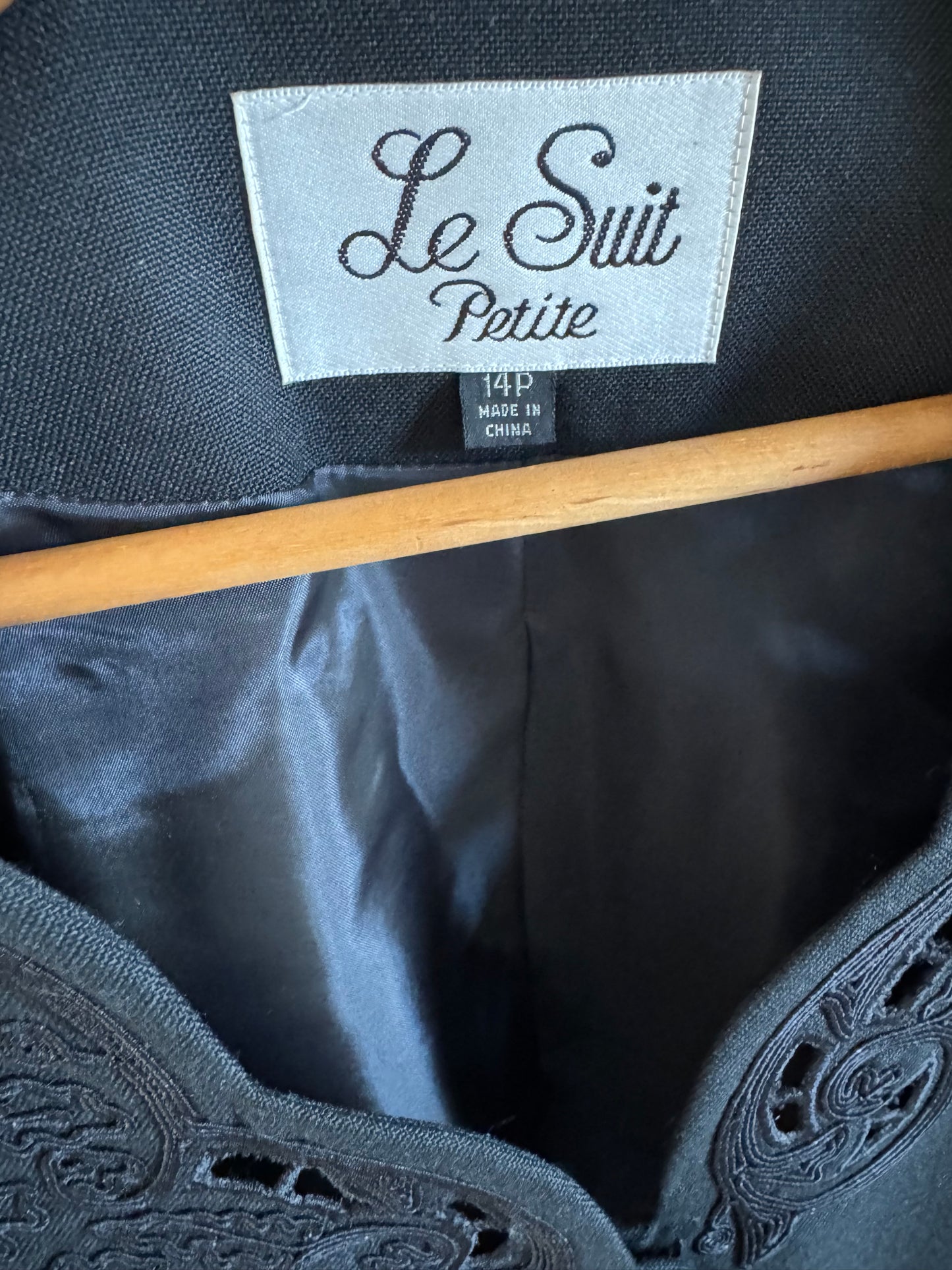 Vintage Le Suit Petite Short Sleeve Jacket