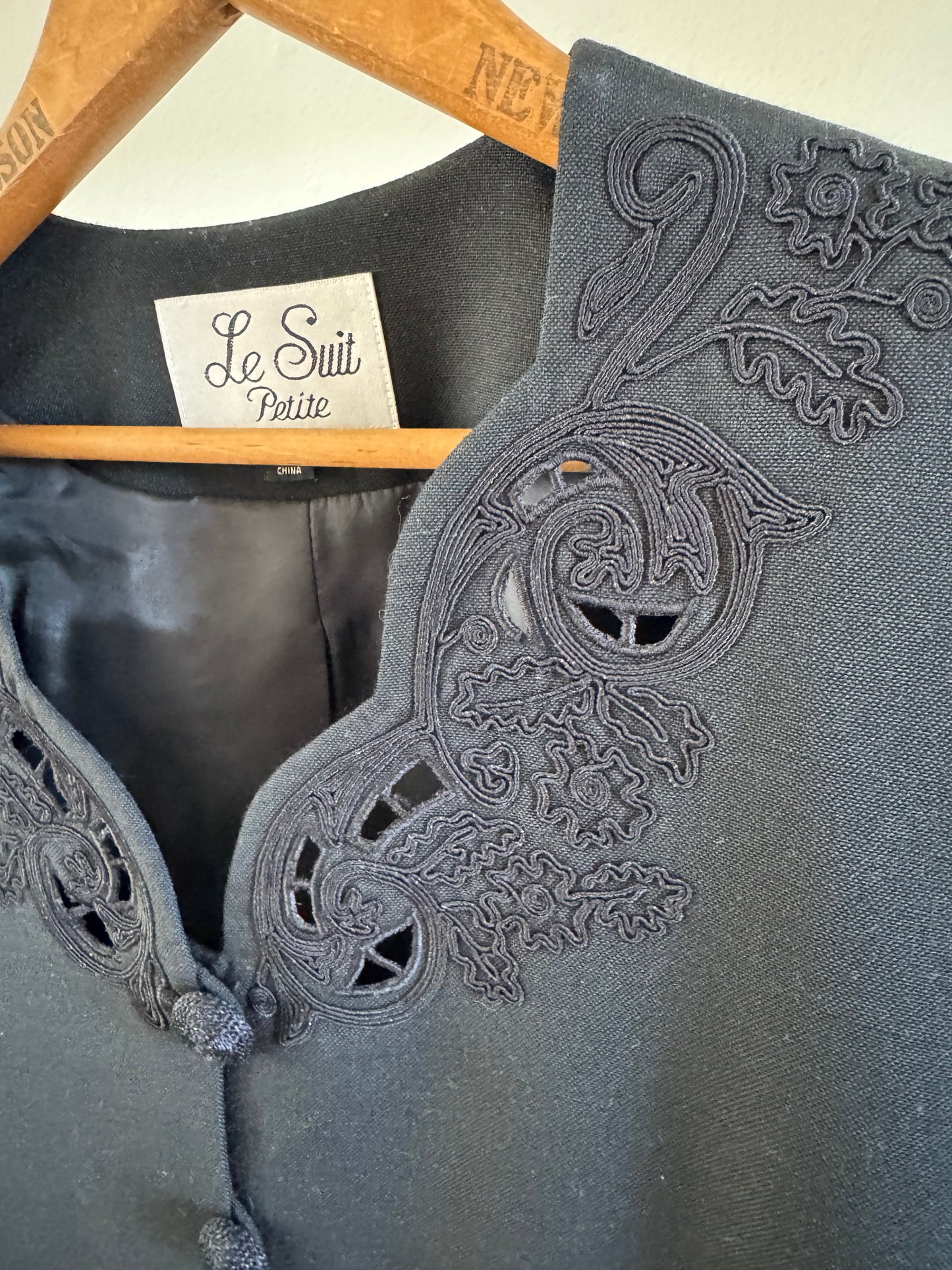 Vintage Le Suit Petite Short Sleeve Jacket