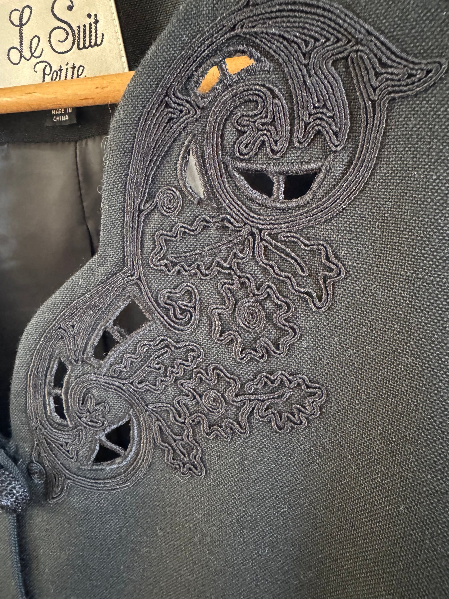 Vintage Le Suit Petite Short Sleeve Jacket