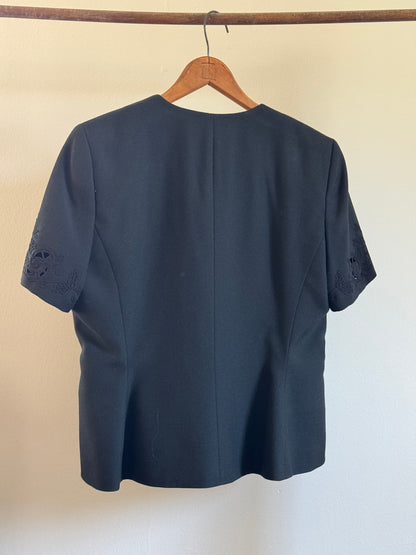 Vintage Le Suit Petite Short Sleeve Jacket