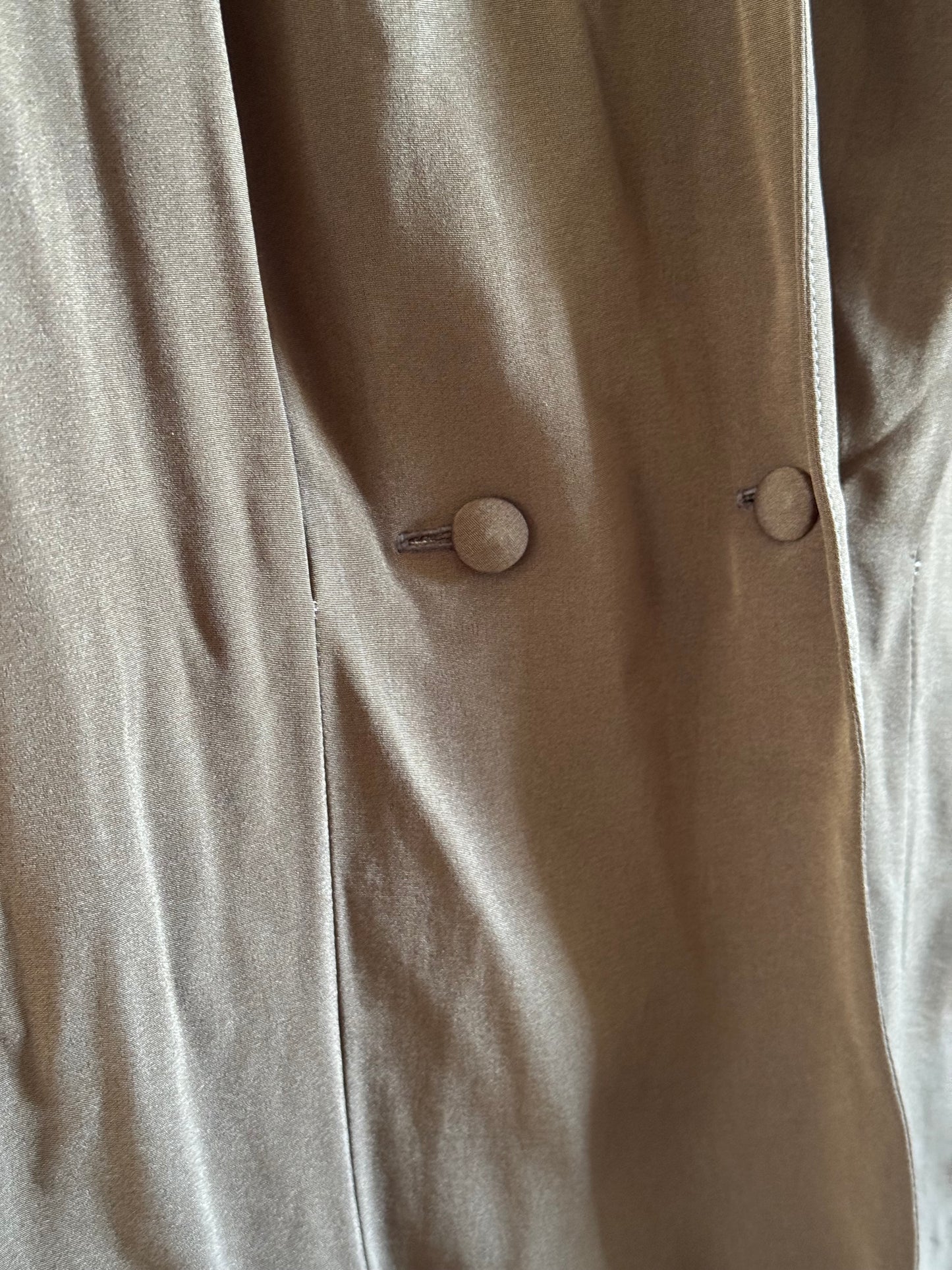 Vintage Zetta Silk Blouse in Olive