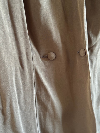 Vintage Zetta Silk Blouse in Olive