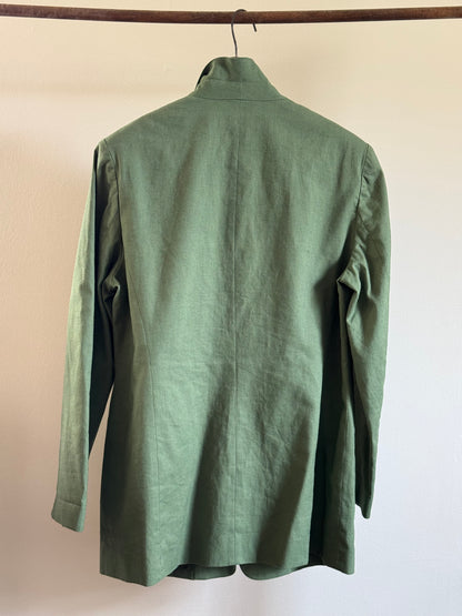 Vintage Newport News Cotton/Linen Blazer in Green