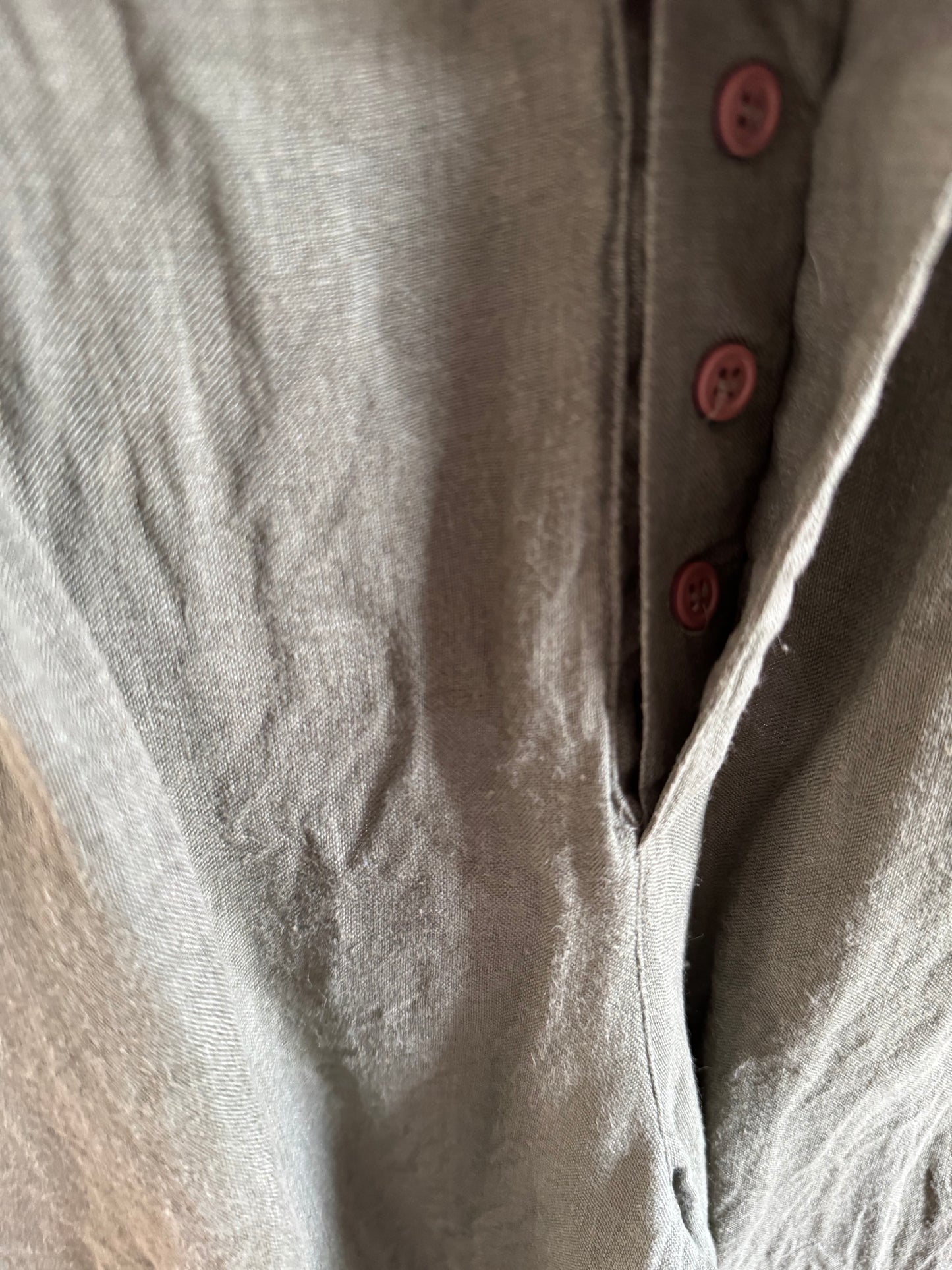 Vintage Go Linen Pleated Tapered Pant in Olive