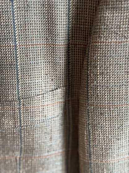 Vintage Silk Plaid Sport Coat in Thyme