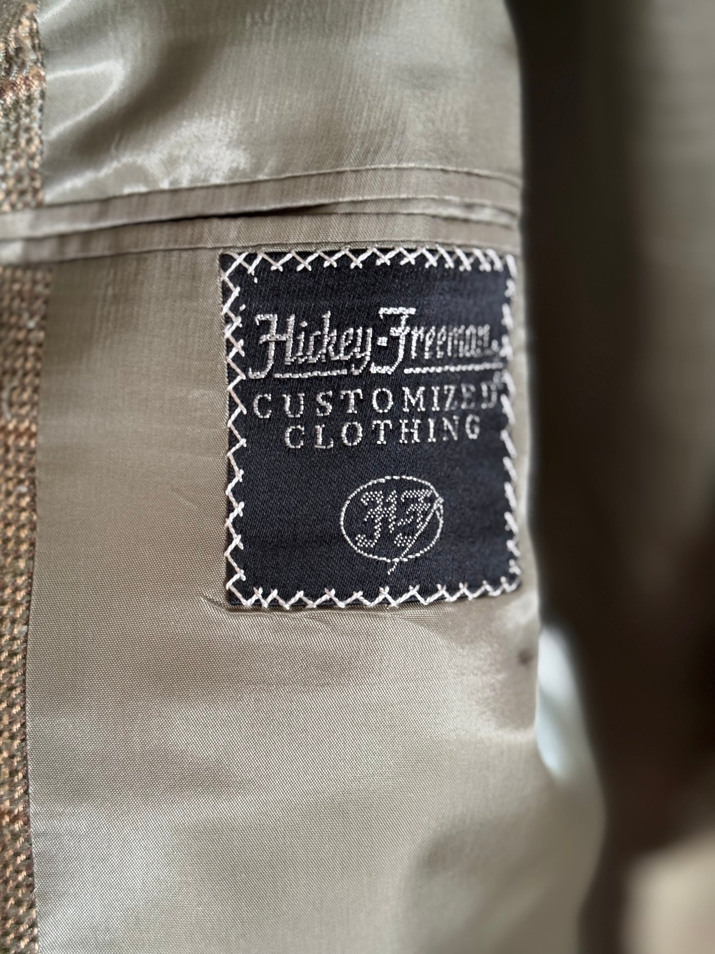 Vintage Silk Plaid Sport Coat in Thyme