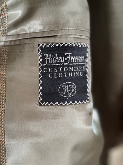 Vintage Silk Plaid Sport Coat in Thyme