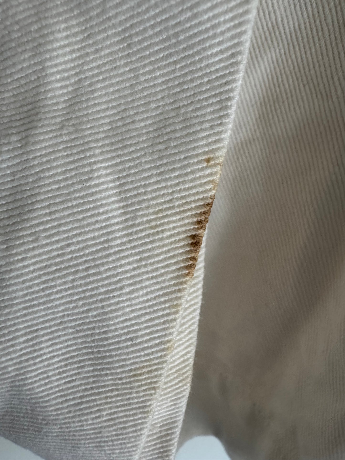 Vintage Escada Denim Western Jacket in White/Gold