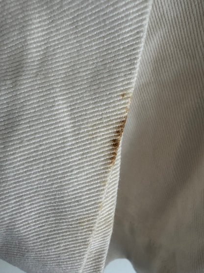 Vintage Escada Denim Western Jacket in White/Gold