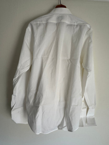 Devin Michaels Cotton Tuxedo Shirt in White