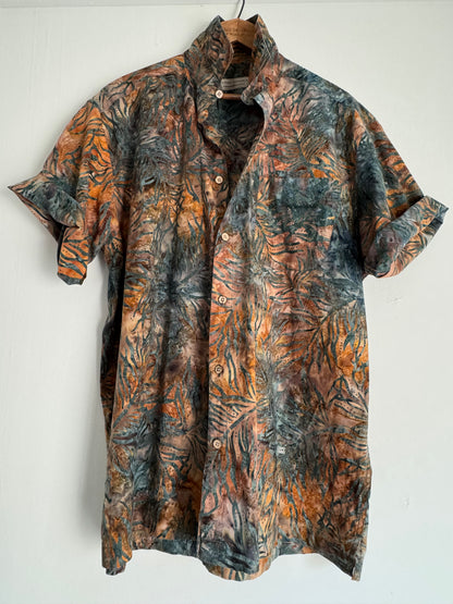 Island Republic Short Sleeve Button Down Shirt in Ocean