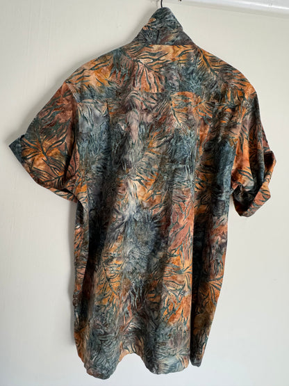 Island Republic Short Sleeve Button Down Shirt in Ocean