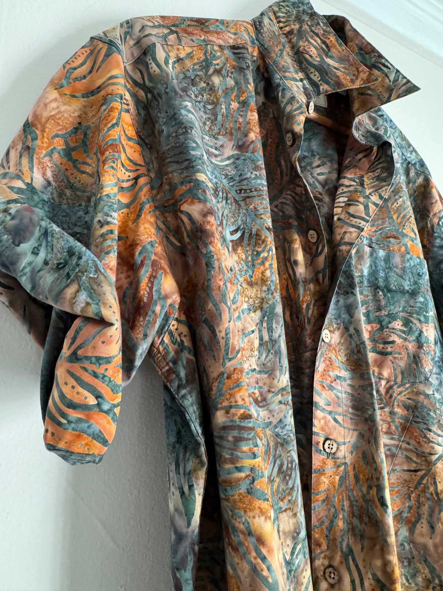 Island Republic Short Sleeve Button Down Shirt in Ocean