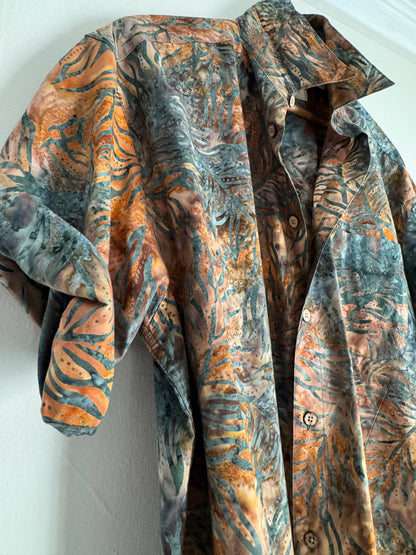 Island Republic Short Sleeve Button Down Shirt in Ocean