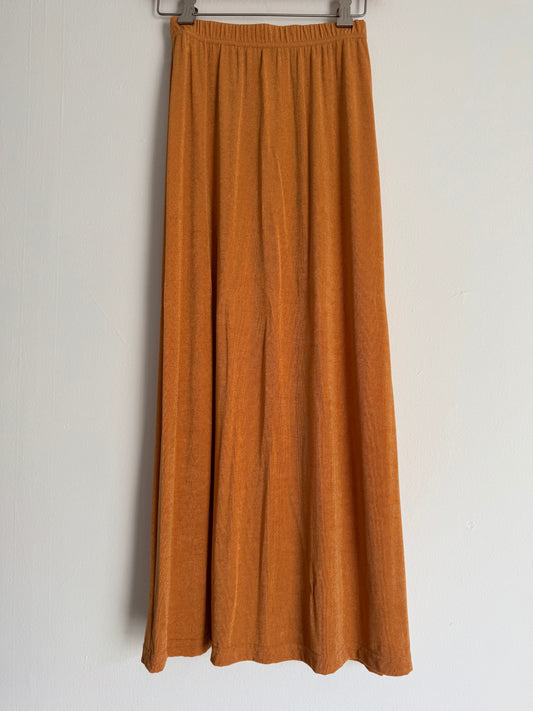 Carolyn Strauss Collection Slinky Skirt in Pumpkin