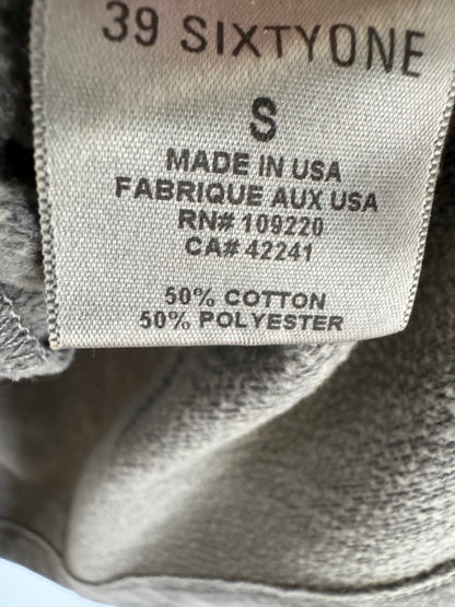 39sixtyone @ Velvet Sweatshirt Dress in Faded Olive