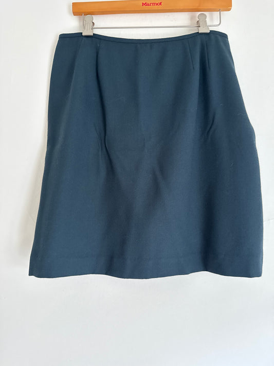 Kasper Mini Skirt in Dark Teal