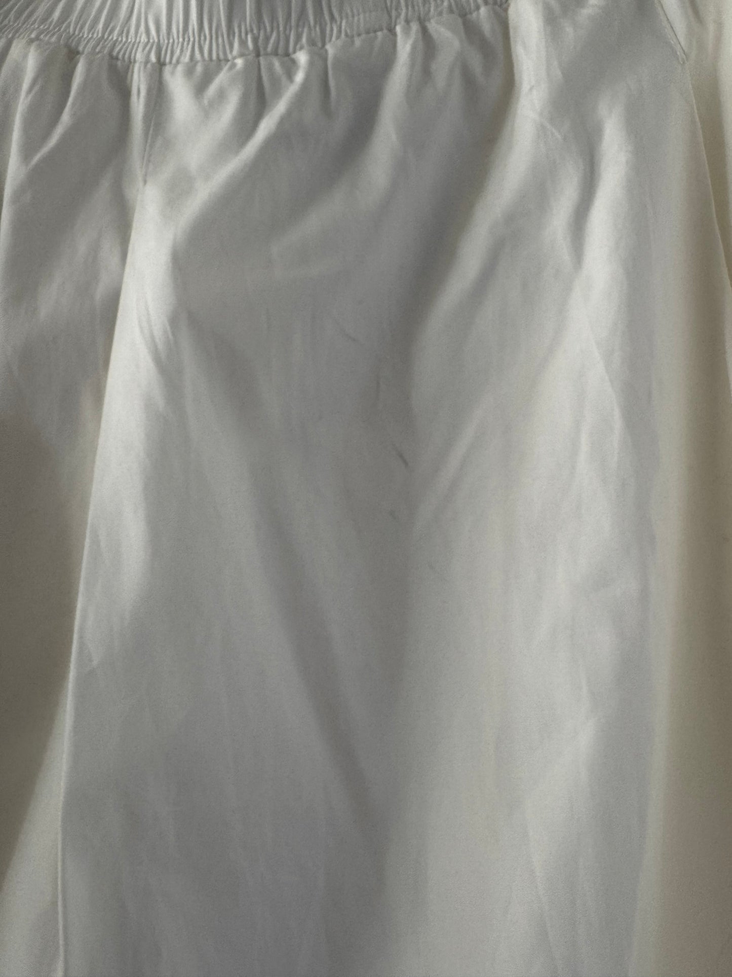 Sincerely Jules Crisp Cotton Full Skirt in White