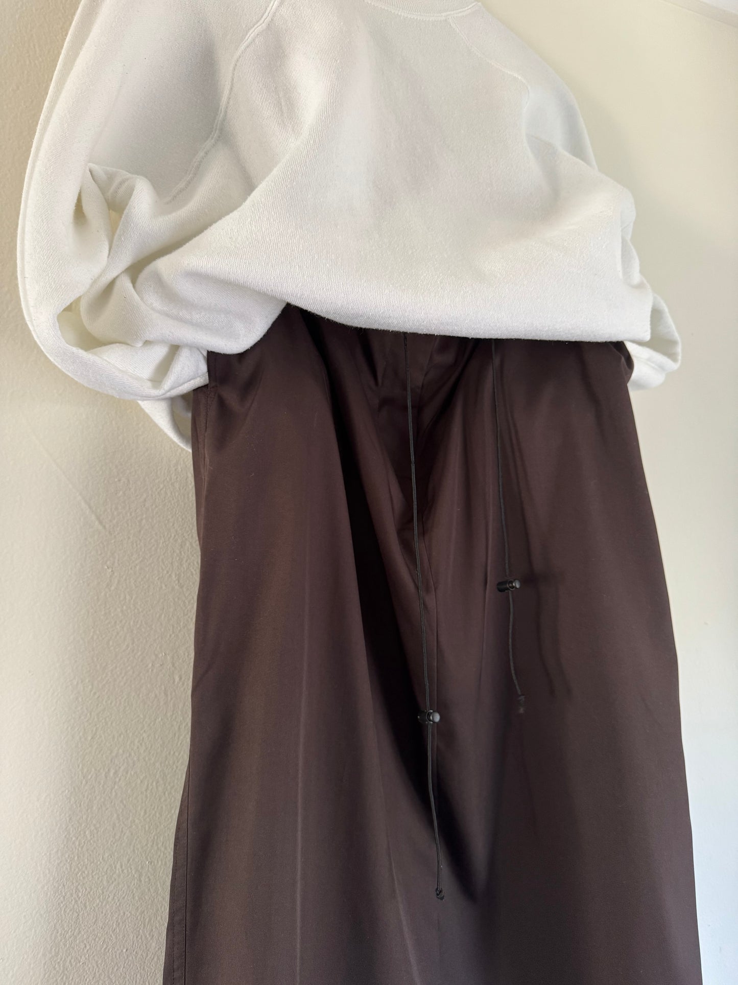 Chico's Design Long Straight Technical Skirt in Chocolate