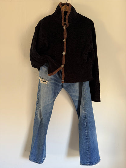Tsunami Horse Sweater in Black/Brown