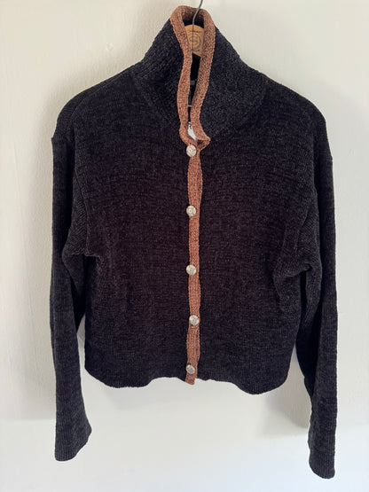 Tsunami Horse Sweater in Black/Brown