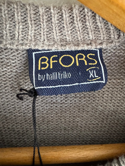 BFORS Wool Blend Sweater in Mushroom/Chocolate
