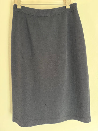 St. John Collection Knit Skirt in Black