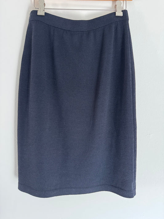 St. John Collection Knit Skirt in Black