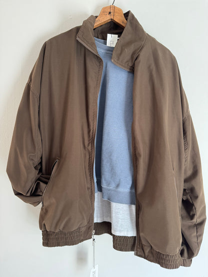 Wilson Tennis Windbreaker Zip Up Jacket in Chocolate