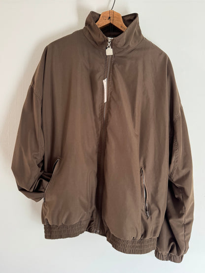 Wilson Tennis Windbreaker Zip Up Jacket in Chocolate