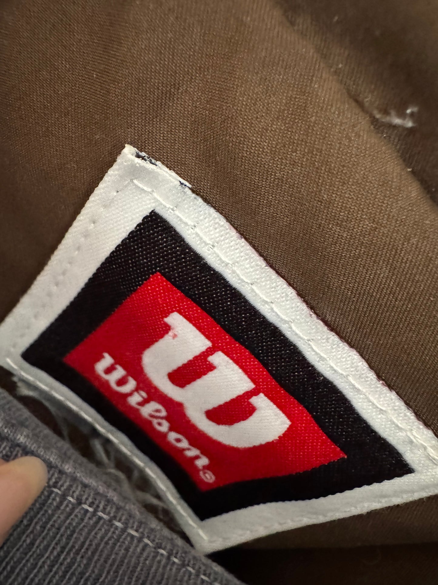 Wilson Tennis Windbreaker Zip Up Jacket in Chocolate