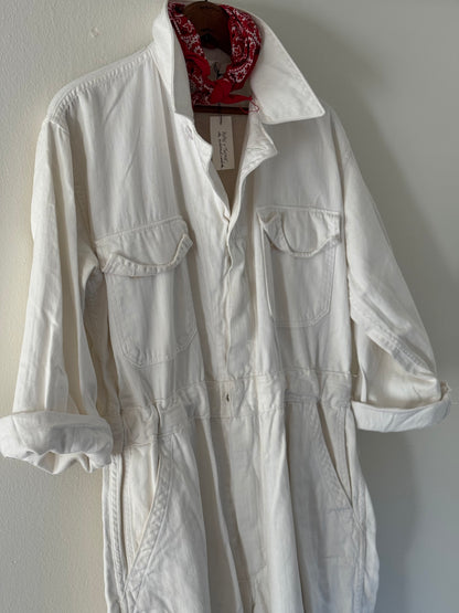 Broken In Coveralls in White