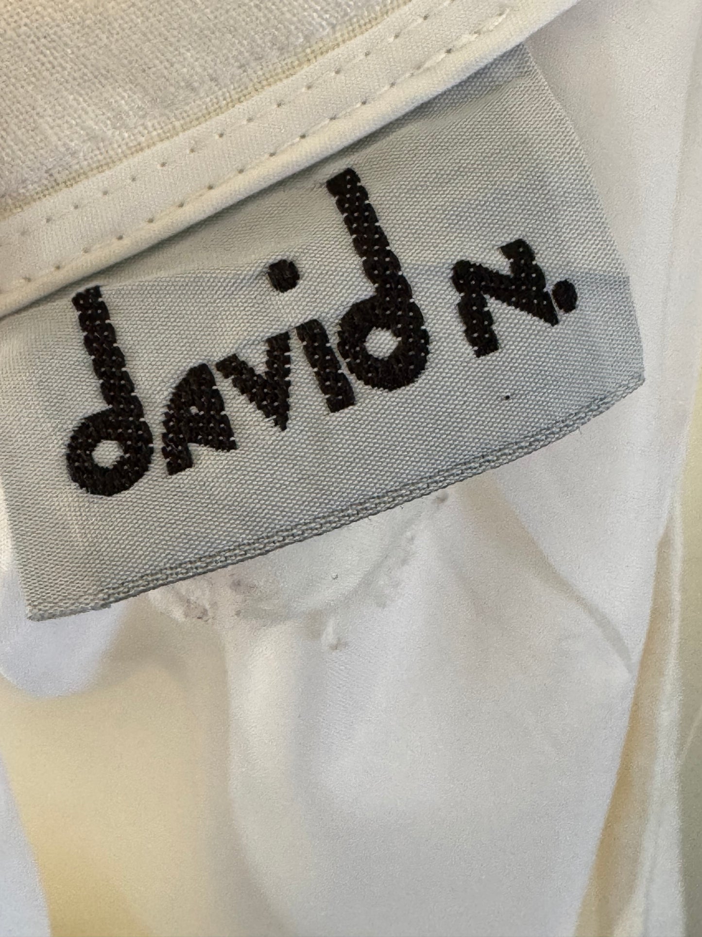 Vintage David N Linen Mini Skirt in White