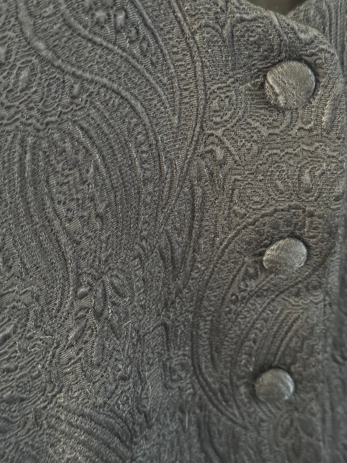 Vintage Limited Embroidered Vest in Black