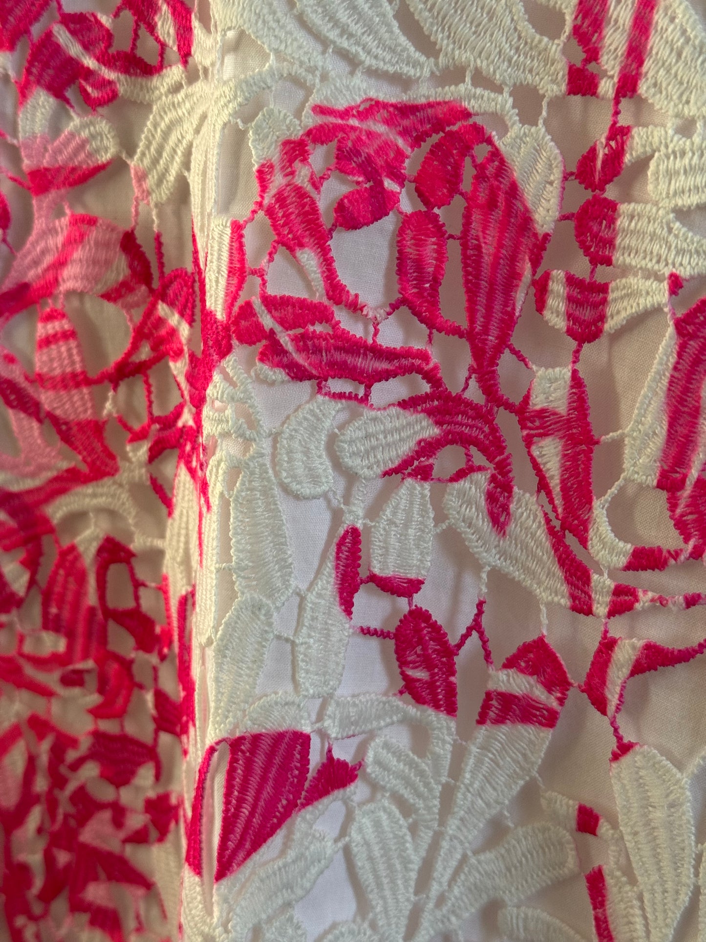 Reclaimed Lilly Pulitzer Sienna Dress in White and Pink