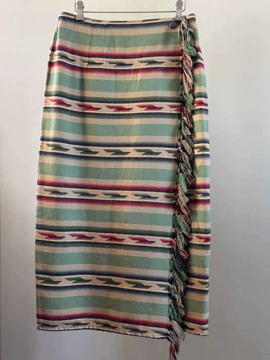 Vintage Cambridge Dry Goods Cotton Blanket Skirt