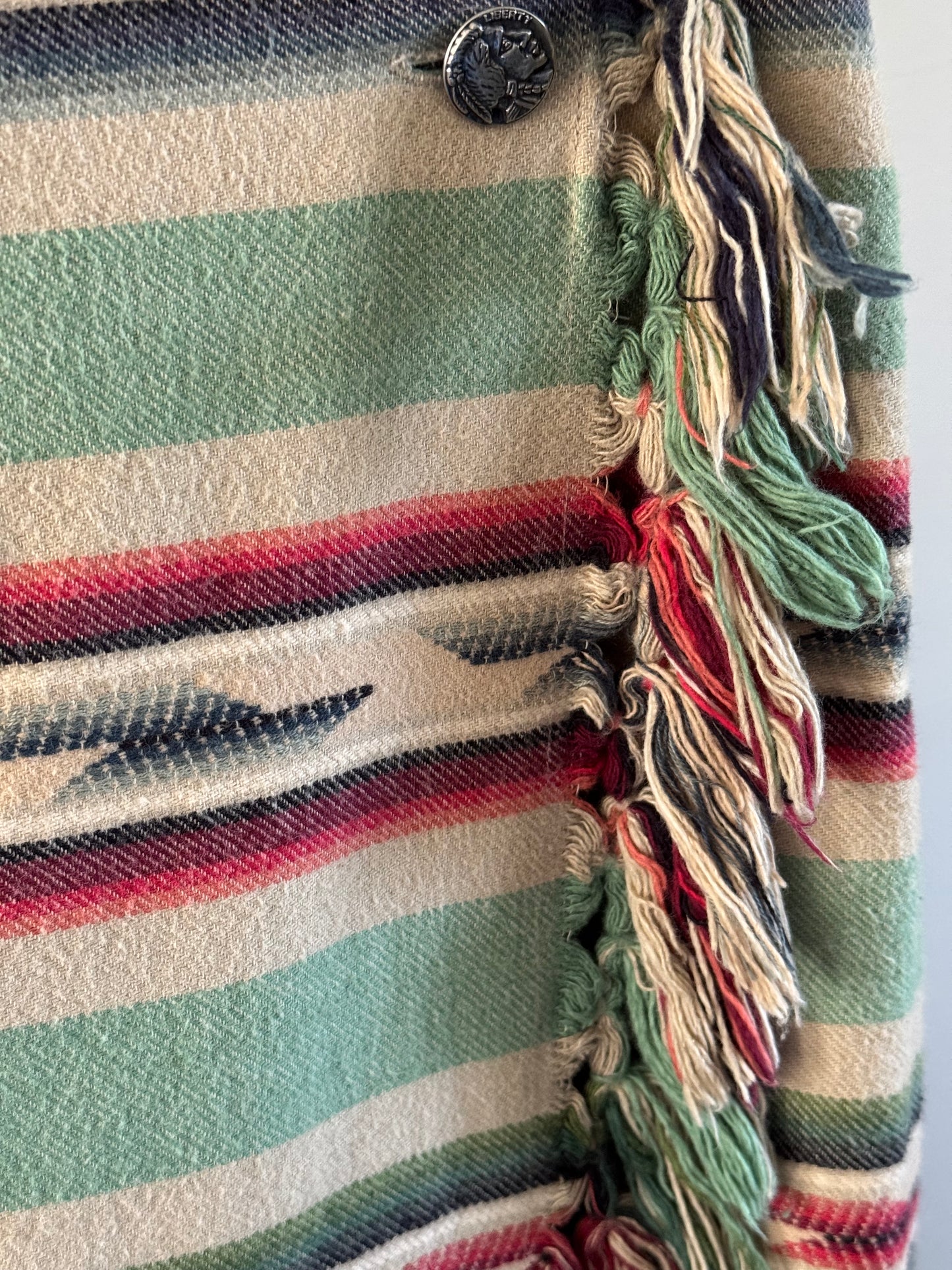 Vintage Cambridge Dry Goods Cotton Blanket Skirt