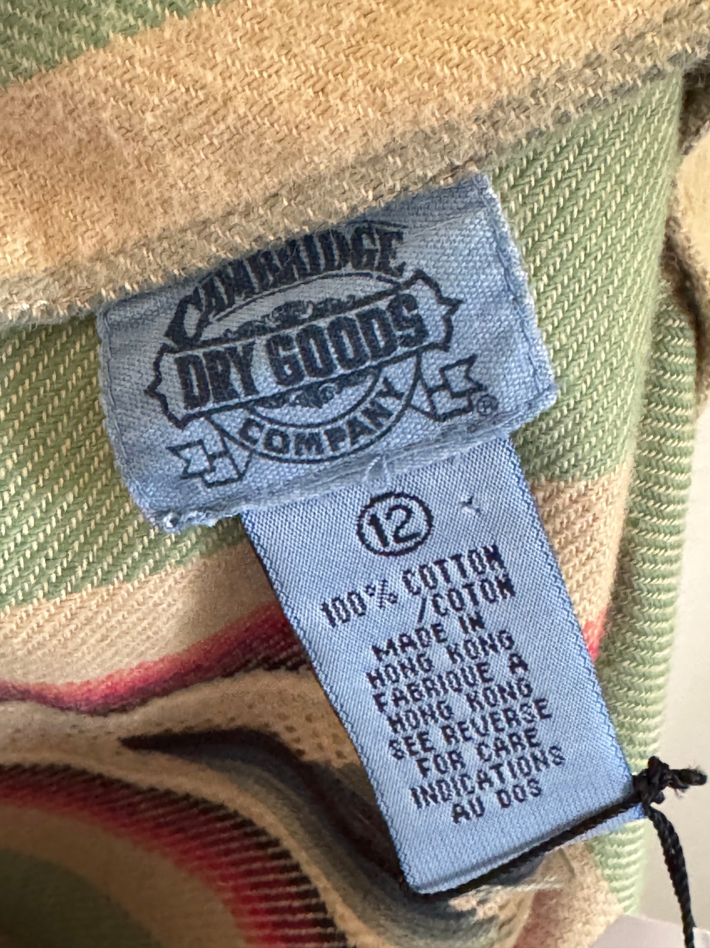 Vintage Cambridge Dry Goods Cotton Blanket Skirt