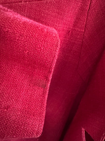 Vintage Valerie Stevens Silk Blazer in Cranberry