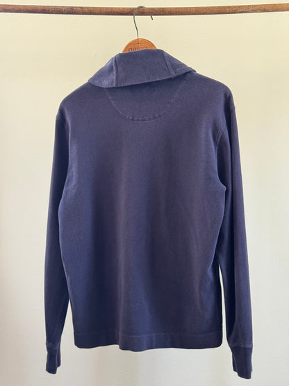 Reclaimed Ralph Lauren Cardigan Sweatshirt in Faded Navy