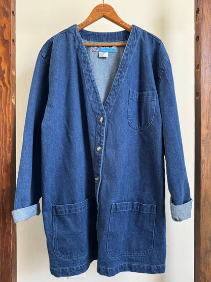Vintage Dead Stock Illusions Denim Chore Jacket