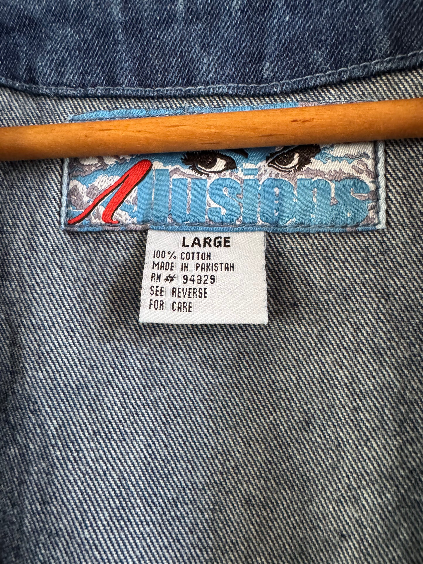 Vintage Dead Stock Illusions Denim Chore Jacket