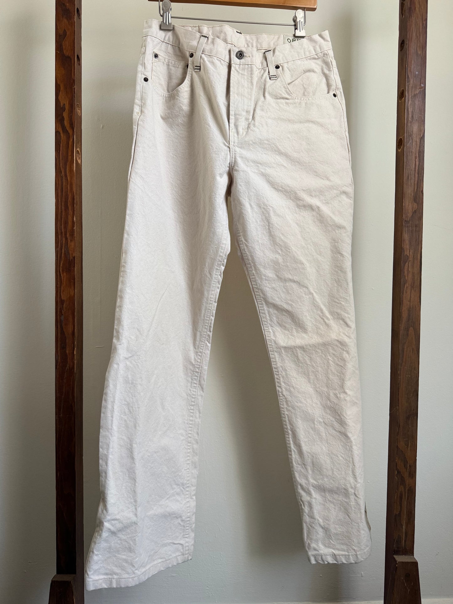 Reclaimed Orvis Canvas Jeans in Natural